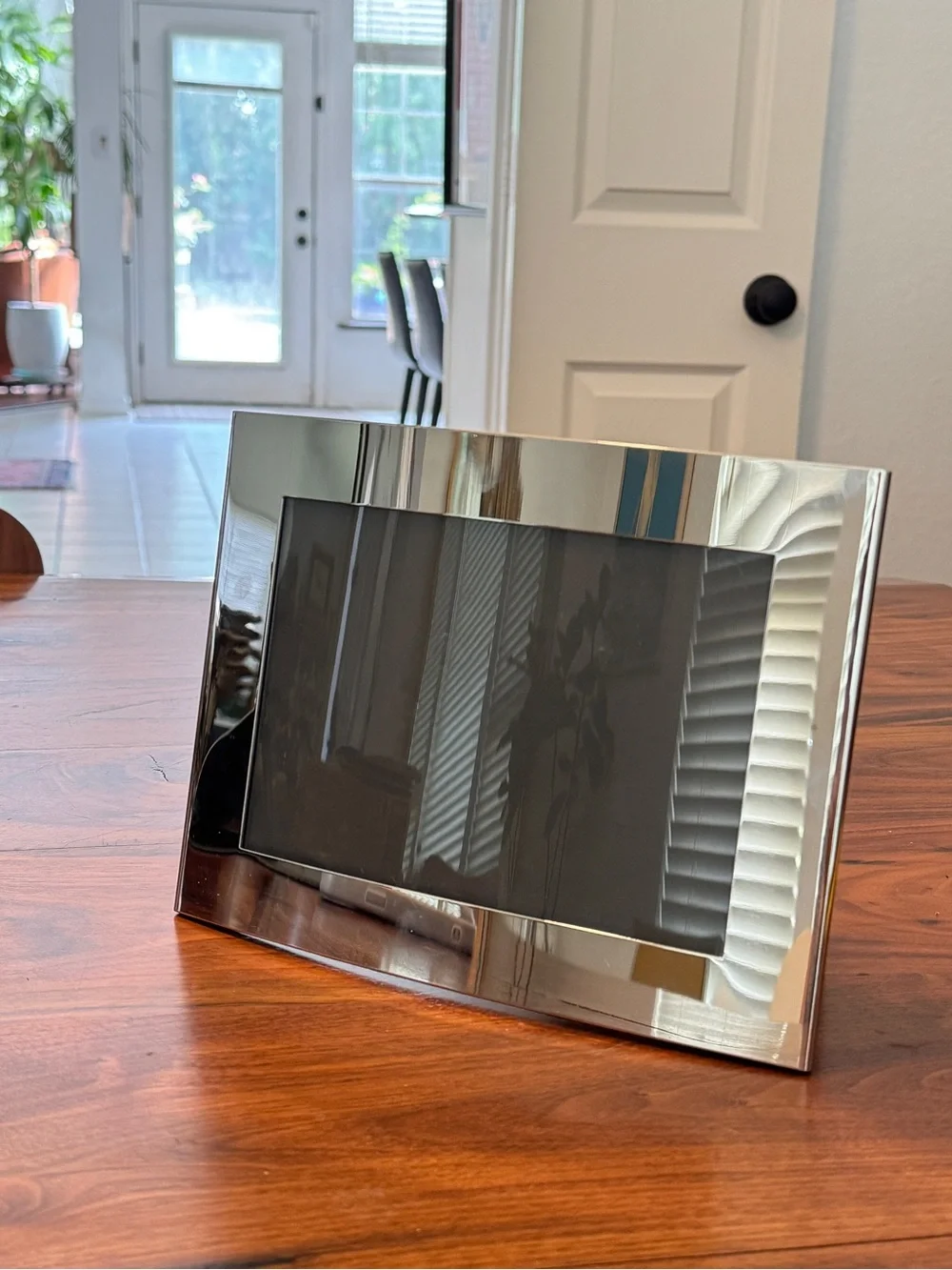 MCM Curved Photo frame, Polished Stainless Steel